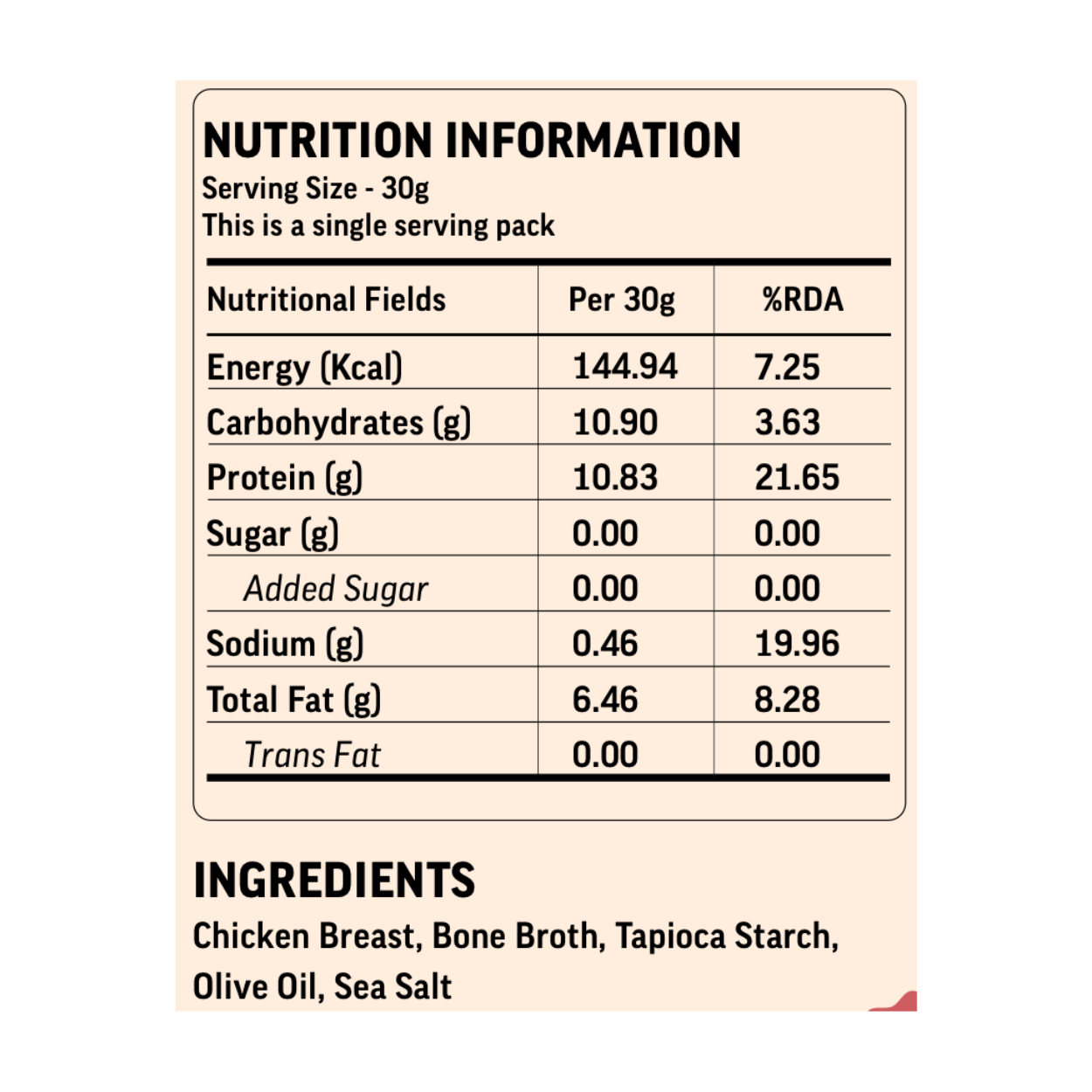 Sea Salt (Chicken Chips)