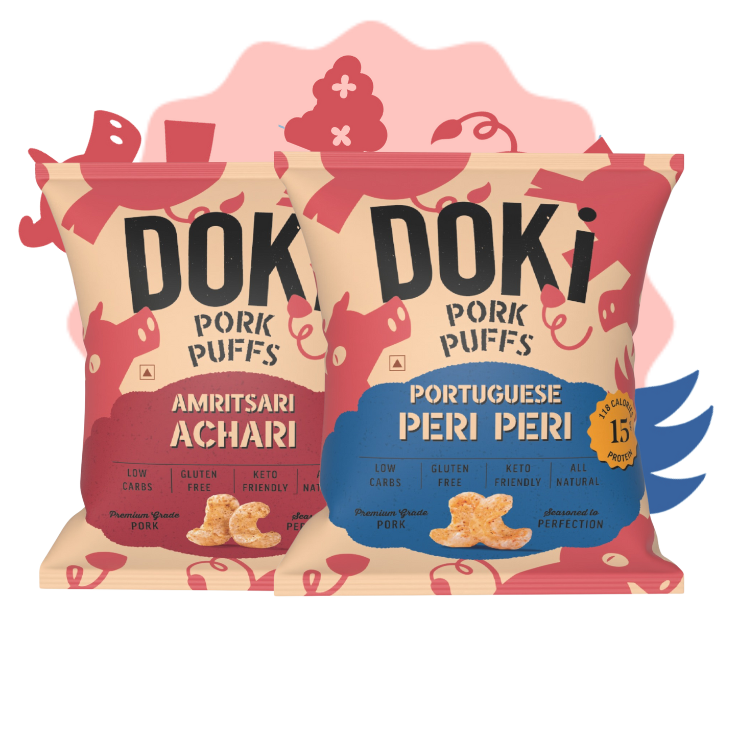 Pork Puffs Variety Pack (Pack of 4)