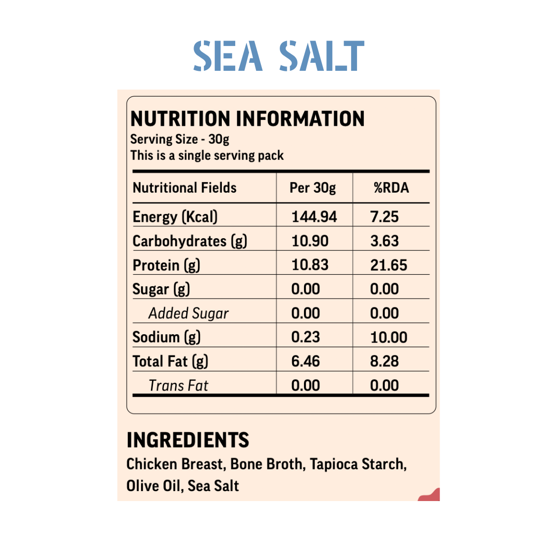 Sea Salt (Chicken Chips)