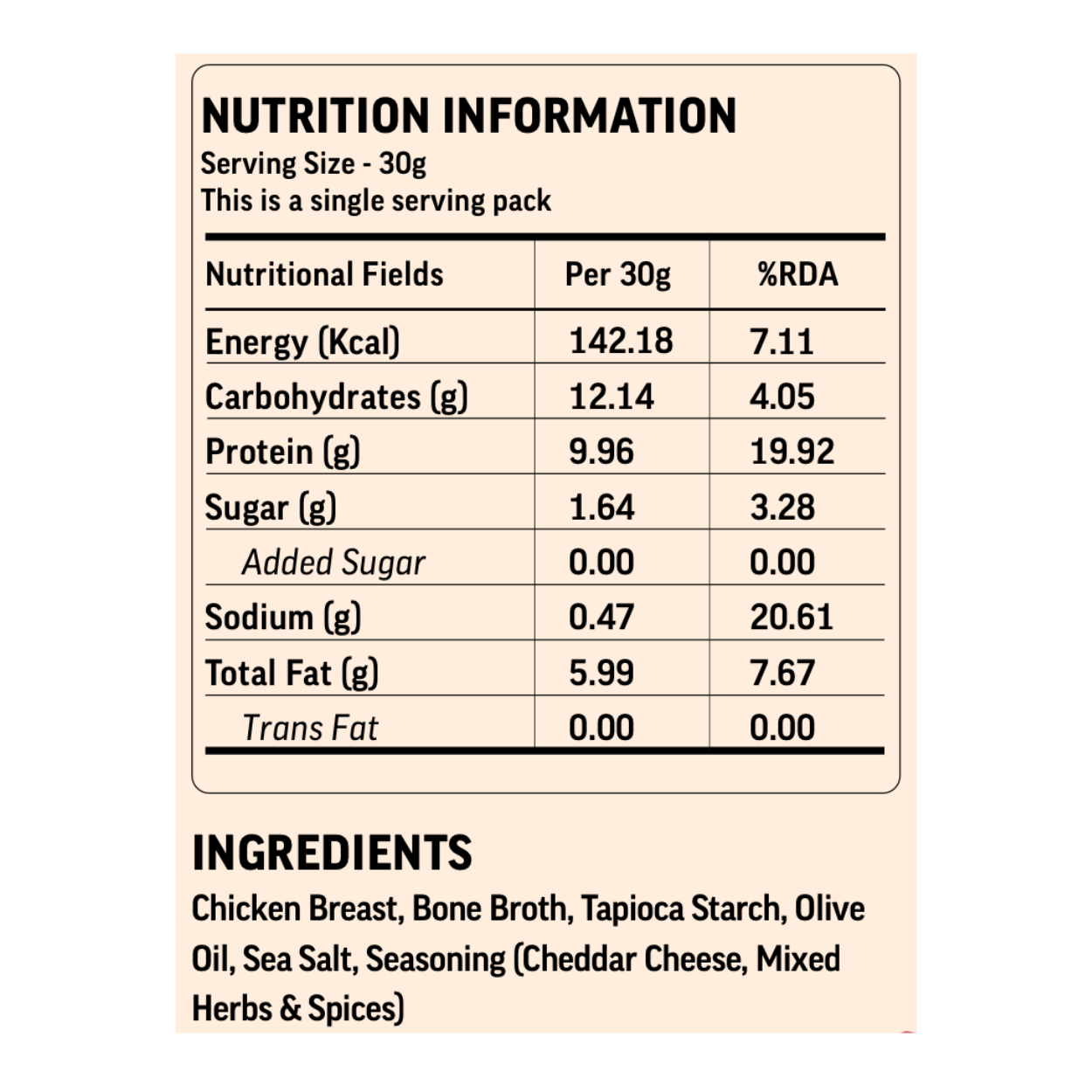 Cheddar Cheese (Chicken Chips)