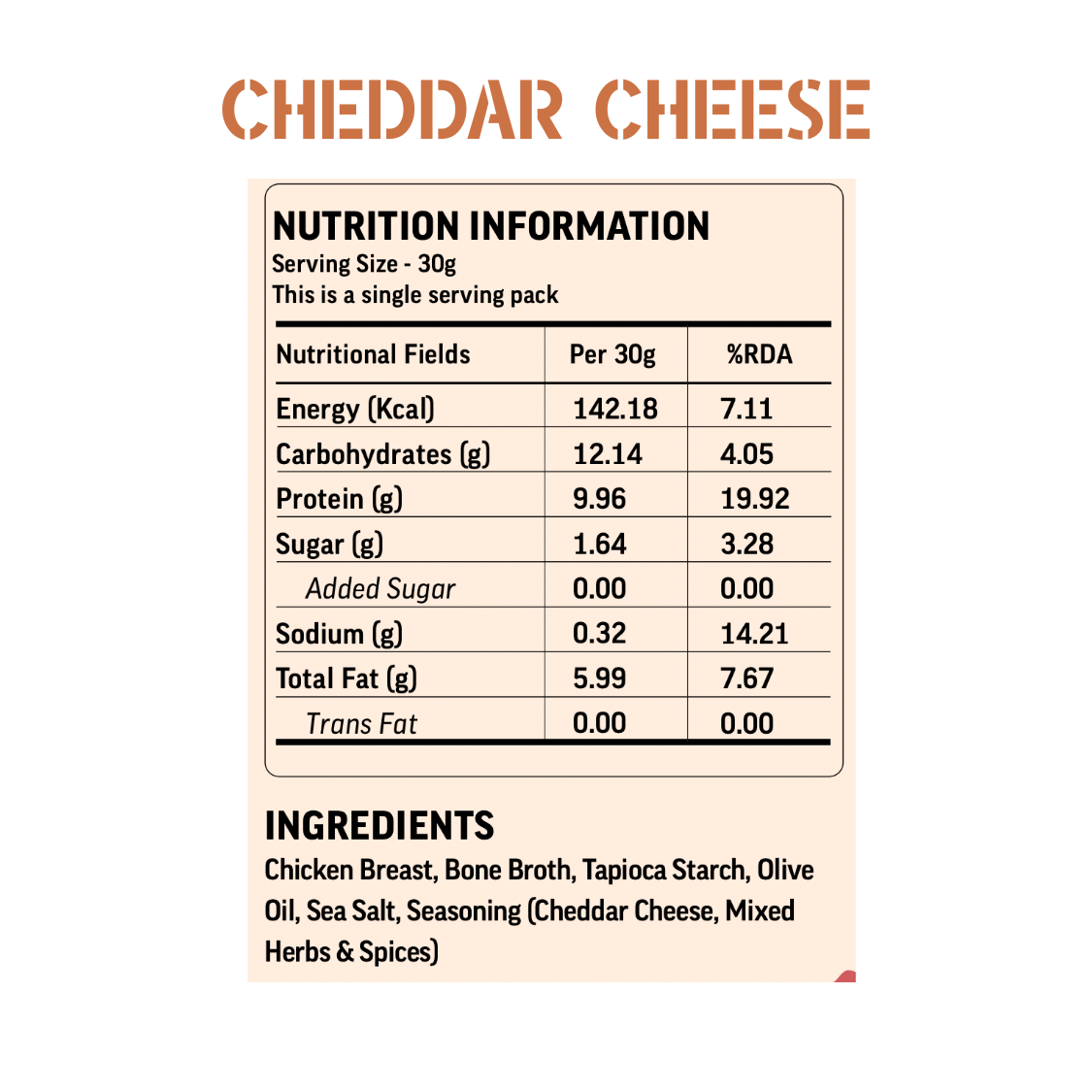 Cheddar Cheese (Chicken Chips)