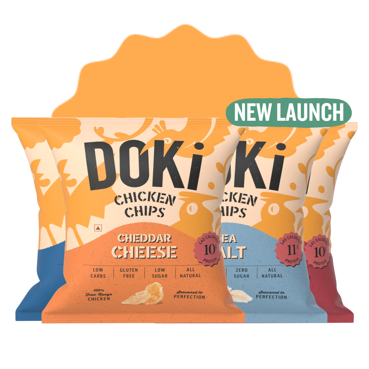 Chicken Chips Variety Pack (Pack of 4)