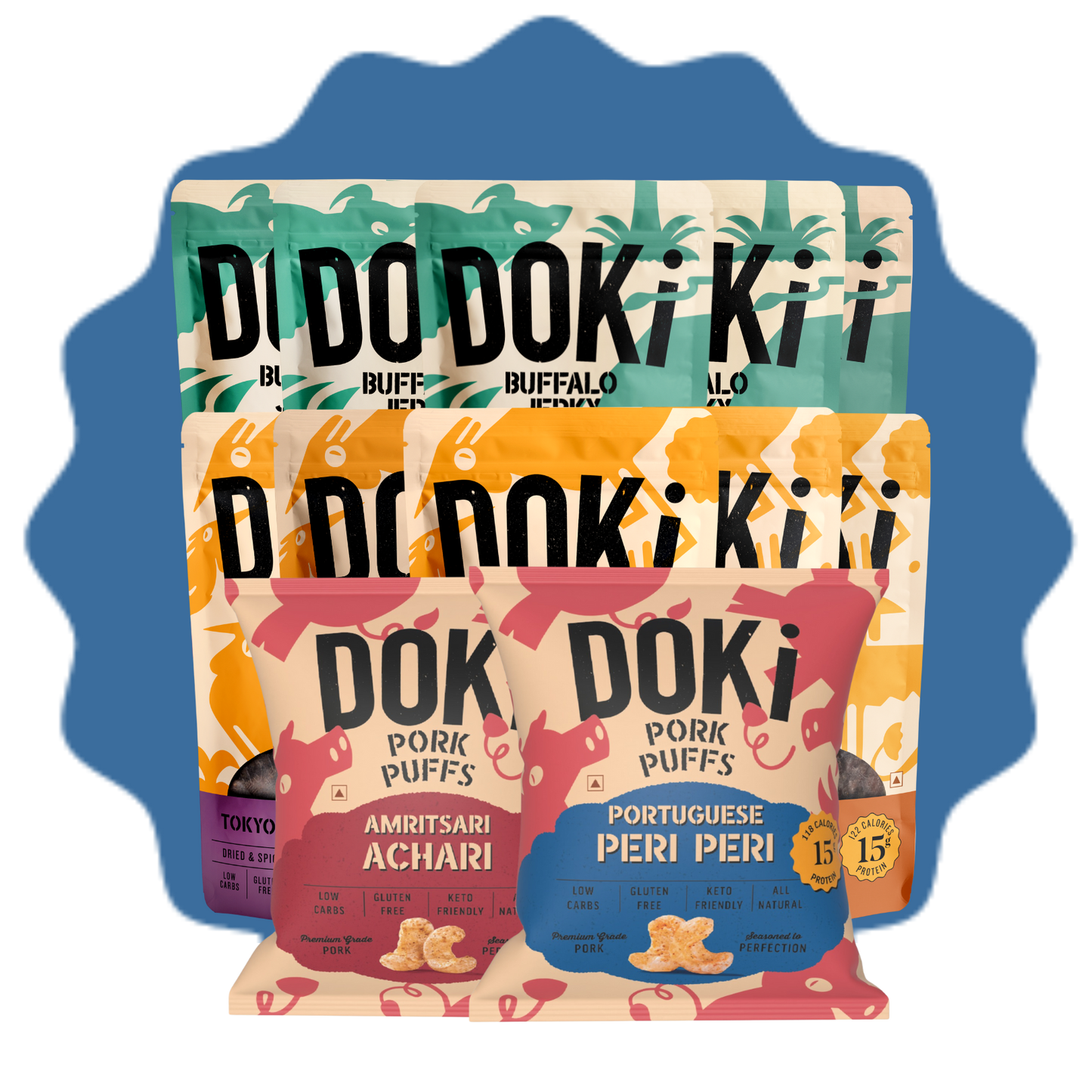 The Oki DOKi (14 packs that cover everything we make)